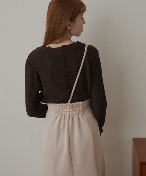 hinari（ヒナリ）の「長袖カットソー（Tシャツ/カットソー・レディース・オフホワイト・FREE）」の5枚目の写真