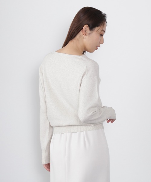 NATURAL BEAUTY BASIC（ナチュラルビューティーベーシック）の「◇ＦＯＸ混ジェントリーニットシリーズ（ニット/セーター・レディース・イエロー/ベージュ/オフホワイト/ラベンダー・FREE）」の10枚目の写真