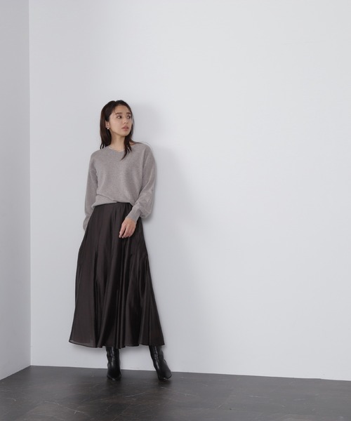 NATURAL BEAUTY BASIC（ナチュラルビューティーベーシック）の「◇ＦＯＸ混ジェントリーニットシリーズ（ニット/セーター・レディース・イエロー/ベージュ/オフホワイト/ラベンダー・FREE）」の20枚目の写真