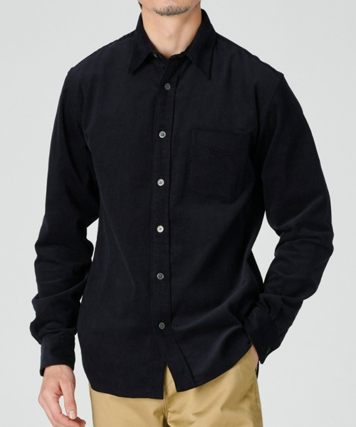 BACK NUMBER(バックナンバー)の「【BACK NUMBER】【エクストラサーモ】コーデュロイシャツ(シャツ/ブラウス・メンズ・ネイビー/ワイン/ダークベージュ・M/L/XL)」の1枚目の写真