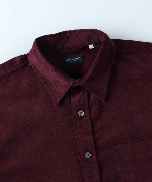 BACK NUMBER(バックナンバー)の「【BACK NUMBER】【エクストラサーモ】コーデュロイシャツ(シャツ/ブラウス・メンズ・ネイビー/ワイン/ダークベージュ・M/L/XL)」の19枚目の写真