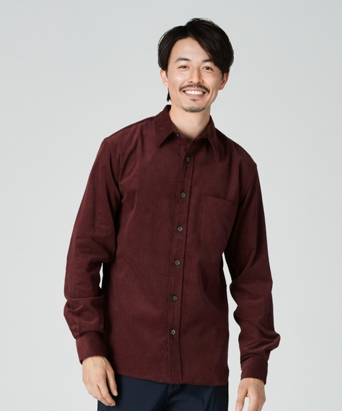 BACK NUMBER(バックナンバー)の「【BACK NUMBER】【エクストラサーモ】コーデュロイシャツ(シャツ/ブラウス・メンズ・ネイビー/ワイン/ダークベージュ・M/L/XL)」の11枚目の写真