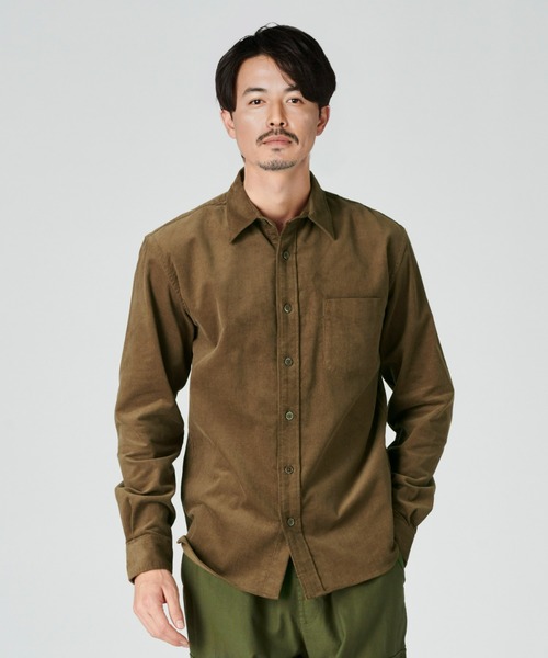 BACK NUMBER(バックナンバー)の「【BACK NUMBER】【エクストラサーモ】コーデュロイシャツ(シャツ/ブラウス・メンズ・ネイビー/ワイン/ダークベージュ・M/L/XL)」の5枚目の写真