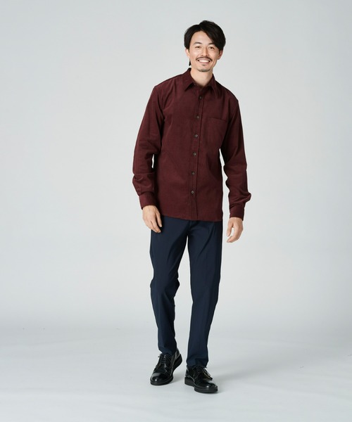 BACK NUMBER(バックナンバー)の「【BACK NUMBER】【エクストラサーモ】コーデュロイシャツ(シャツ/ブラウス・メンズ・ネイビー/ワイン/ダークベージュ・M/L/XL)」の10枚目の写真