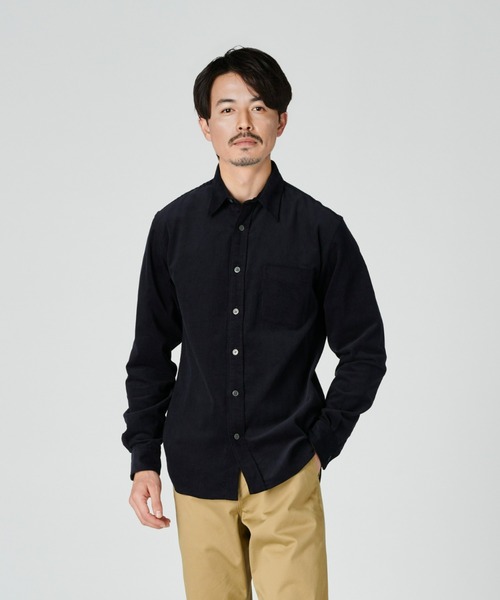 BACK NUMBER(バックナンバー)の「【BACK NUMBER】【エクストラサーモ】コーデュロイシャツ(シャツ/ブラウス・メンズ・ネイビー/ワイン/ダークベージュ・M/L/XL)」の8枚目の写真