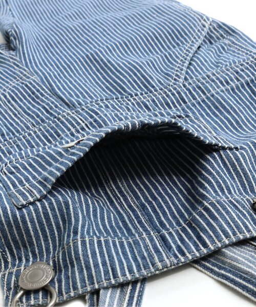 BREEZE（ブリーズ）の「【リンクコーデ可能】シェフサロペット（サロペット/オーバーオール・キッズ・その他10/キナリ/インディゴブルー・90/100/110/120）」の16枚目の写真