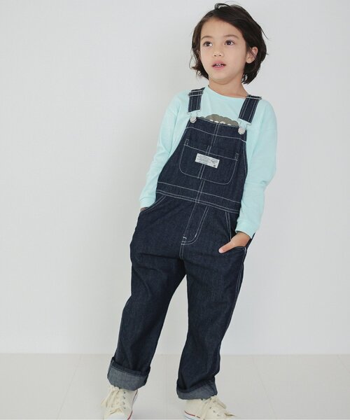 BREEZE（ブリーズ）の「【リンクコーデ可能】シェフサロペット（サロペット/オーバーオール・キッズ・その他10/キナリ/インディゴブルー・90/100/110/120）」の22枚目の写真