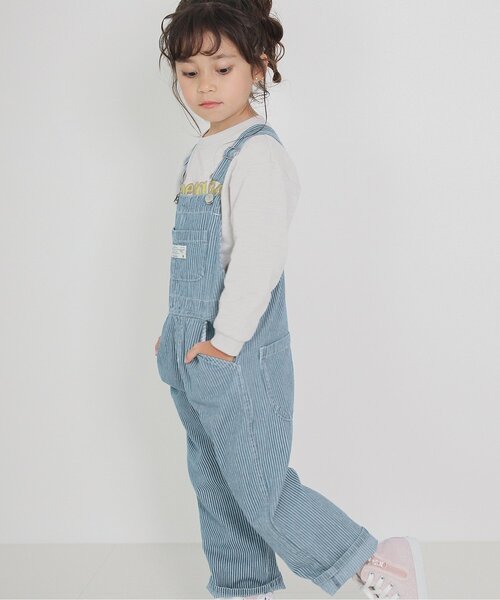 BREEZE（ブリーズ）の「【リンクコーデ可能】シェフサロペット（サロペット/オーバーオール・キッズ・その他10/キナリ/インディゴブルー・90/100/110/120）」の21枚目の写真