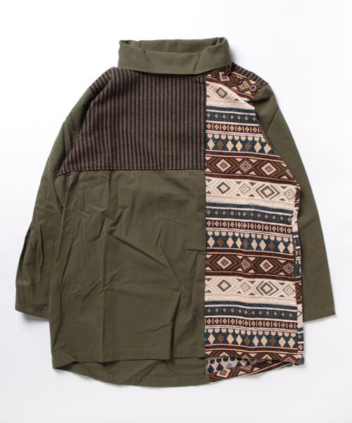 チャイハネ（チャイハネ）の「【チャイハネ】ノマユパッチワークMEN'Sトップス（その他トップス・メンズ・ブラウン/ブラック/ブルーグリーン/カーキ/ダークグリーン/ホワイト系その他・FREE）」の5枚目の写真