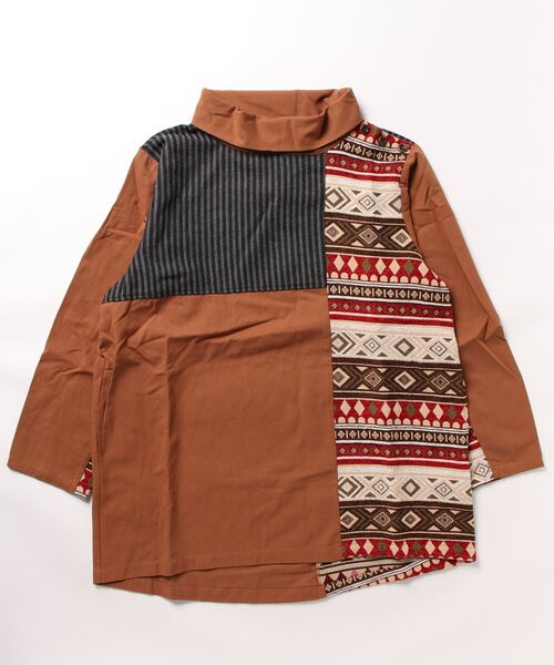 チャイハネ（チャイハネ）の「【チャイハネ】ノマユパッチワークMEN'Sトップス（その他トップス・メンズ・ブラウン/ブラック/ブルーグリーン/カーキ/ダークグリーン/ホワイト系その他・FREE）」の3枚目の写真
