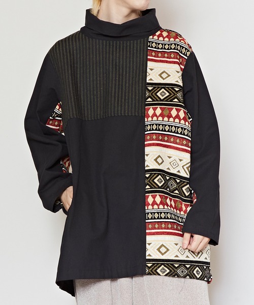 チャイハネ（チャイハネ）の「【チャイハネ】ノマユパッチワークMEN'Sトップス（その他トップス・メンズ・ブラウン/ブラック/ブルーグリーン/カーキ/ダークグリーン/ホワイト系その他・FREE）」の13枚目の写真
