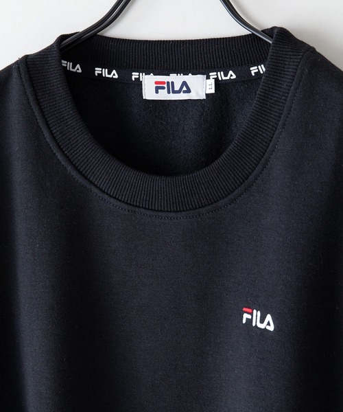 FILA(フィラ)の「【FILA/フィラ】ワンポイントロゴ刺繍 裏起毛クルーネックトレーナー(スウェット・メンズ・杢グレー/ホワイト/グリーン/ブラック・LARGE/MEDIUM/X-LARGE)」の21枚目の写真