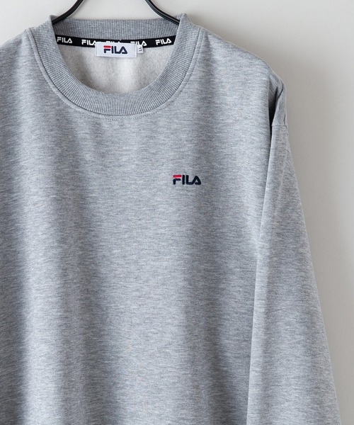 FILA(フィラ)の「【FILA/フィラ】ワンポイントロゴ刺繍 裏起毛クルーネックトレーナー(スウェット・メンズ・杢グレー/ホワイト/グリーン/ブラック・LARGE/MEDIUM/X-LARGE)」の17枚目の写真