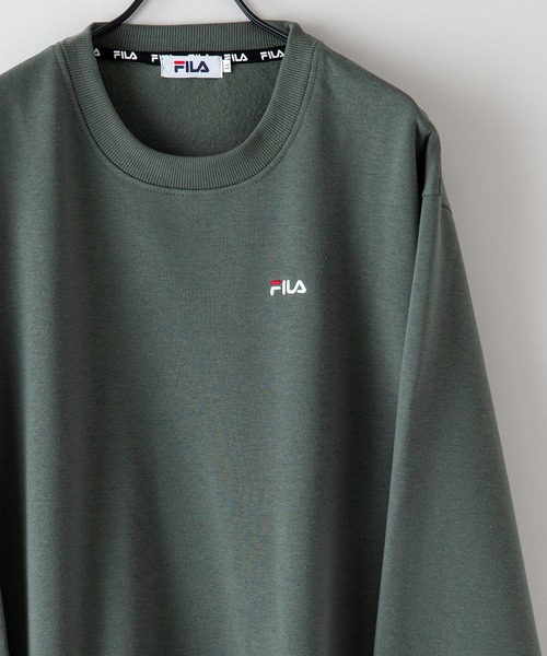 FILA(フィラ)の「【FILA/フィラ】ワンポイントロゴ刺繍 裏起毛クルーネックトレーナー(スウェット・メンズ・杢グレー/ホワイト/グリーン/ブラック・LARGE/MEDIUM/X-LARGE)」の19枚目の写真