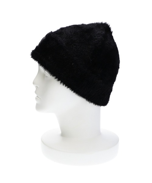 X-girl（エックスガール）の「SHAGGY KNIT CAP（ニットキャップ/ビーニー・レディース・イエロー/グレー/ブラック・ONE SIZE）」の9枚目の写真