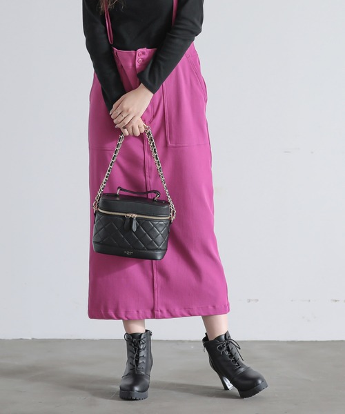ALTROSE(アルトローズ)の「キルティング ショルダーバッグ 3WAYBAG バニティ II 2WAY バニティバッグ(ショルダーバッグ・レディース・ブルー/ベージュ/ブラック/ピンク・FREE)」の9枚目の写真