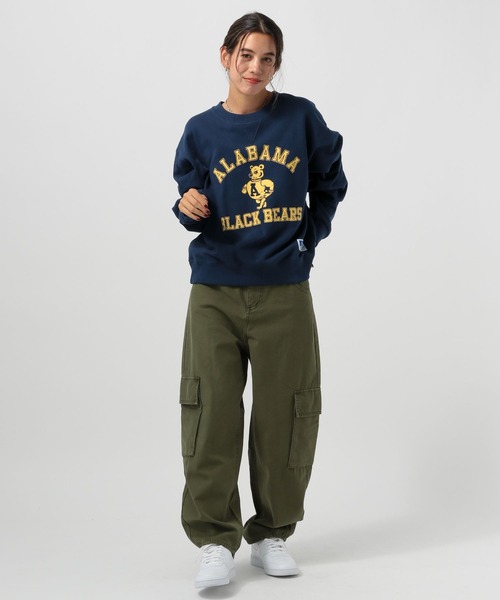 Russell Athletic（ラッセルアスレティック）の「【RUSSELL ATHLETIC (ラッセルアスレティック）】別注クルーネックプルオーバー（スウェット・レディース・ライトブルー/チャコール/ネイビー・FREE）」の11枚目の写真