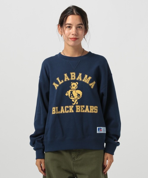 Russell Athletic（ラッセルアスレティック）の「【RUSSELL ATHLETIC (ラッセルアスレティック）】別注クルーネックプルオーバー（スウェット・レディース・ライトブルー/チャコール/ネイビー・FREE）」の13枚目の写真