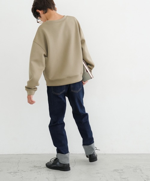 coca（coca）（コカ）の「キッズ デニム裾ロールアップロングパンツ（デニムパンツ・キッズ・ブルー・130/140/110/120）」の4枚目の写真