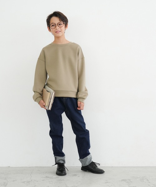 coca（coca）（コカ）の「キッズ デニム裾ロールアップロングパンツ（デニムパンツ・キッズ・ブルー・130/140/110/120）」の10枚目の写真