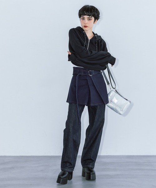 PAGEBOY（ページボーイ）の「ﾍﾟﾌﾟﾗﾑﾍﾞﾙﾄ（ベルト・レディース・ブラック/ネイビー・FREE）」の7枚目の写真