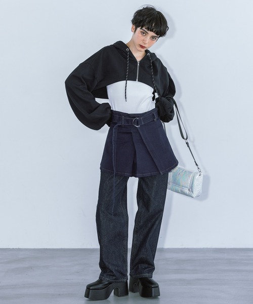 PAGEBOY（ページボーイ）の「ﾍﾟﾌﾟﾗﾑﾍﾞﾙﾄ（ベルト・レディース・ブラック/ネイビー・FREE）」の8枚目の写真