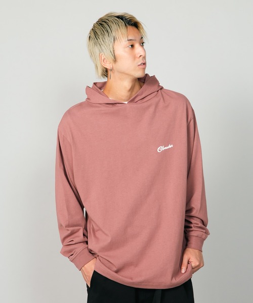 COBMASTER（コブマスター）の「【COB MASTER/コブマスター】ロングスリーブ　バックプリント　TEEパーカー（パーカー・メンズ・ブラック/ホワイト/ダークグリーン/ブラウン/ネイビー・MEDIUM/X-LARGE/LARGE）」の4枚目の写真