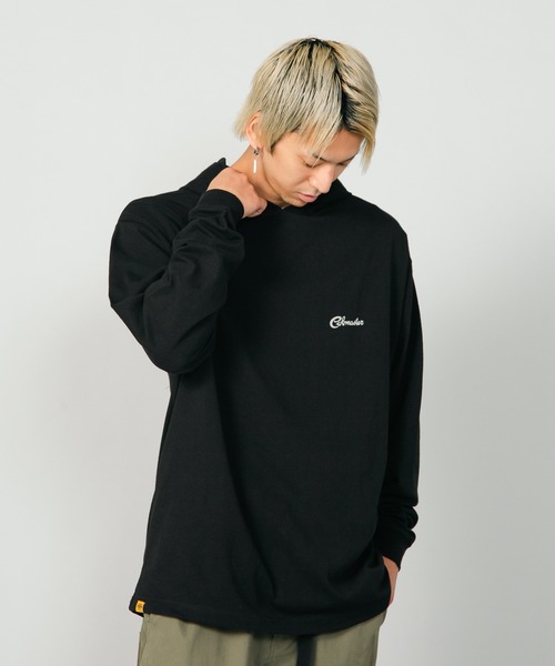 COBMASTER（コブマスター）の「【COB MASTER/コブマスター】ロングスリーブ　バックプリント　TEEパーカー（パーカー・メンズ・ブラック/ホワイト/ダークグリーン/ブラウン/ネイビー・MEDIUM/X-LARGE/LARGE）」の3枚目の写真