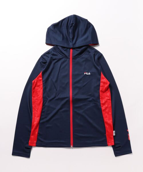 FILA（フィラ）の「《FILA》ｴﾝﾎﾞｽｷﾘｶｴｼﾞｯﾌﾟﾊﾟｰｶｰ FL6746（パーカー・レディース・ブラック/ネイビー/ピンク/チャコール・LL/L/M）」の3枚目の写真