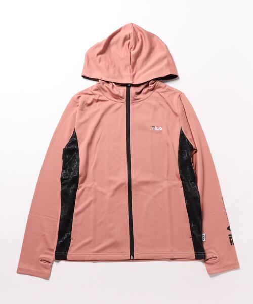 FILA（フィラ）の「《FILA》ｴﾝﾎﾞｽｷﾘｶｴｼﾞｯﾌﾟﾊﾟｰｶｰ FL6746（パーカー・レディース・ブラック/ネイビー/ピンク/チャコール・LL/L/M）」の4枚目の写真