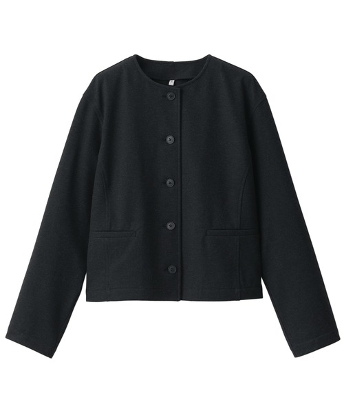無印良品(ムジルシリョウヒン)の「ストレッチ起毛ノーカラージャケット(シャツ/ブラウス・レディース・ライトベージュ/ダークグレー/ダークブラウン・S/M/XL/L)」の10枚目の写真
