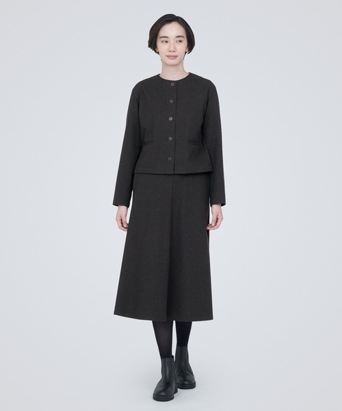 IKIJI　ウールカシミヤ　ノーカラージャケット　シャツ 商品 - Products – IKIJI OFFICIAL SITE