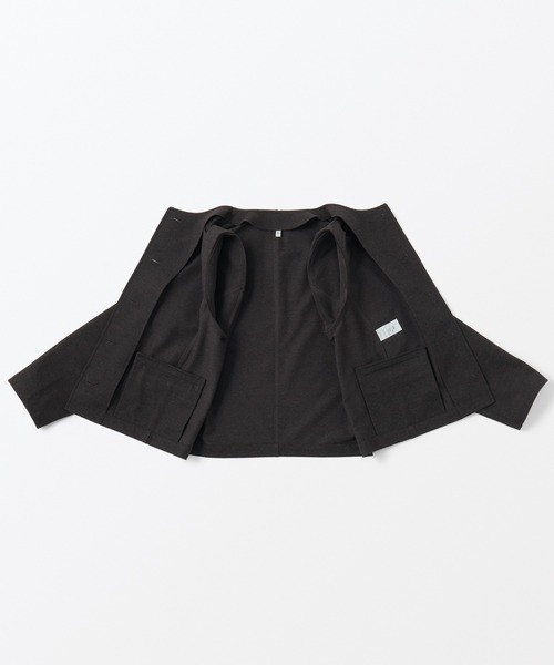 無印良品(ムジルシリョウヒン)の「ストレッチ起毛ノーカラージャケット(シャツ/ブラウス・レディース・ライトベージュ/ダークグレー/ダークブラウン・S/M/XL/L)」の17枚目の写真