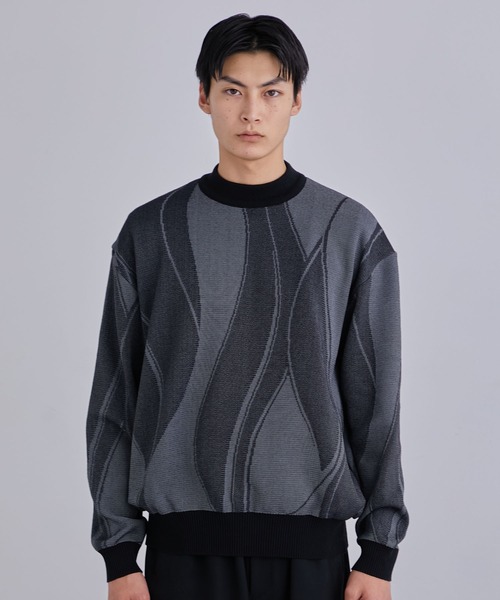 UNITED TOKYO ブラック ニット UNITED TOKYO セーター ニット アウトラスト クルーネックニット