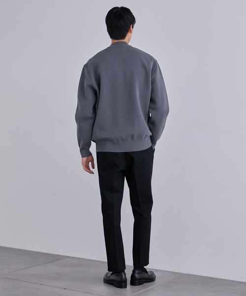 UNITED TOKYO（ユナイテッドトウキョウ）の「【EC限定】アソートパターン モックネックニット（ニット/セーター・メンズ・ダークグリーン/チャコールグレー/ブラック×ホワイト/インディゴブルー/ブラック×グレー/アッシュグレー・1/2）」の15枚目の写真