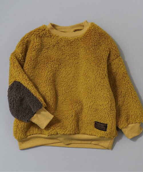 BREEZE(ブリーズ)の「【あったか】ファーフリーストレーナー(スウェット・キッズ・キャメル/オフホワイト/ブラック/ピンク/アイボリー/レインボー・80/150/120/110/100/140/130/90)」の5枚目の写真