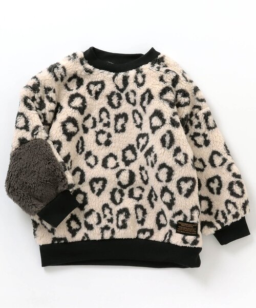 BREEZE(ブリーズ)の「【あったか】ファーフリーストレーナー(スウェット・キッズ・キャメル/オフホワイト/ブラック/ピンク/アイボリー/レインボー・80/150/120/110/100/140/130/90)」の3枚目の写真