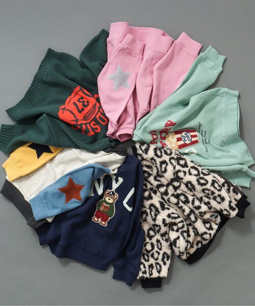 BREEZE(ブリーズ)の「【あったか】ファーフリーストレーナー(スウェット・キッズ・キャメル/オフホワイト/ブラック/ピンク/アイボリー/レインボー・80/150/120/110/100/140/130/90)」の11枚目の写真