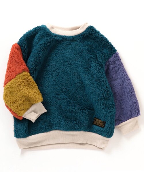 BREEZE(ブリーズ)の「【あったか】ファーフリーストレーナー(スウェット・キッズ・キャメル/オフホワイト/ブラック/ピンク/アイボリー/レインボー・80/150/120/110/100/140/130/90)」の15枚目の写真