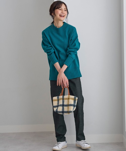 BELLUNA PLUS(ベルーナ)の「あったか裏フリースストレッチジーンズ股下65丈(その他パンツ・レディース・ブルー/インディゴブルー/ブラック・SMALL/MEDIUM/LARGE/X-LARGE)」の4枚目の写真