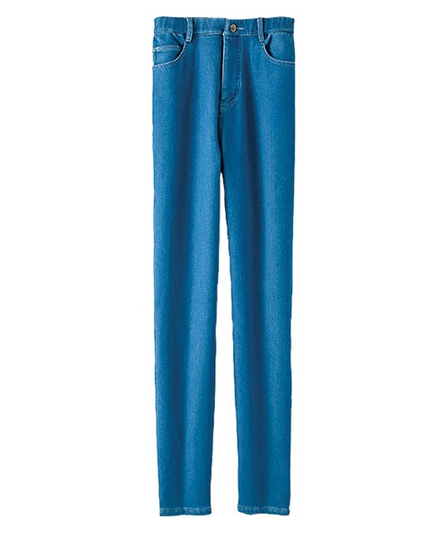 BELLUNA PLUS(ベルーナ)の「あったか裏フリースストレッチジーンズ股下65丈(その他パンツ・レディース・ブルー/インディゴブルー/ブラック・SMALL/MEDIUM/LARGE/X-LARGE)」の10枚目の写真