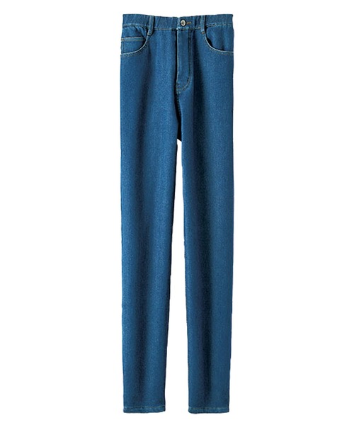 BELLUNA PLUS(ベルーナ)の「あったか裏フリースストレッチジーンズ股下65丈(その他パンツ・レディース・ブルー/インディゴブルー/ブラック・SMALL/MEDIUM/LARGE/X-LARGE)」の9枚目の写真