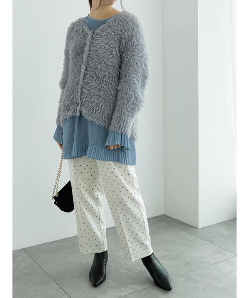 Te chichi（テチチ）の「プリーツロングブラウス（シャツ/ブラウス・レディース・ブルー/ブラック/オフホワイト・F）」の20枚目の写真