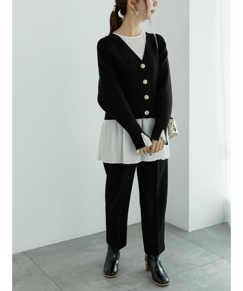 Te chichi（テチチ）の「プリーツロングブラウス（シャツ/ブラウス・レディース・ブルー/ブラック/オフホワイト・F）」の17枚目の写真