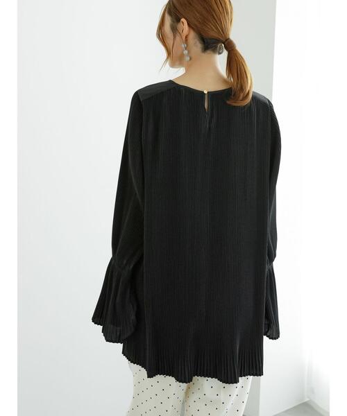 Te chichi（テチチ）の「プリーツロングブラウス（シャツ/ブラウス・レディース・ブルー/ブラック/オフホワイト・F）」の8枚目の写真