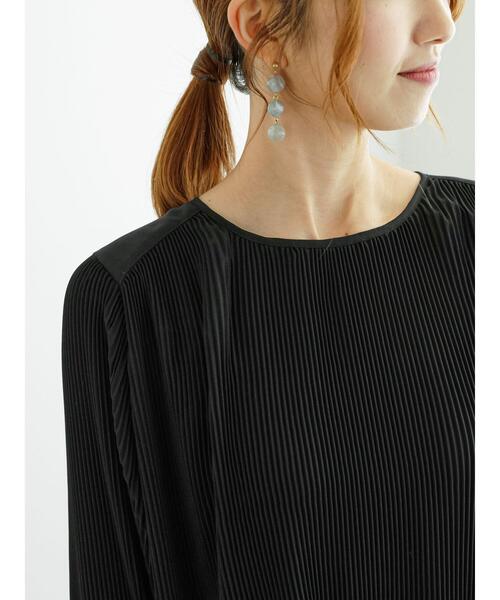 Te chichi（テチチ）の「プリーツロングブラウス（シャツ/ブラウス・レディース・ブルー/ブラック/オフホワイト・F）」の10枚目の写真
