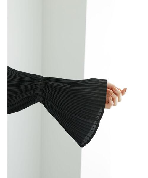 Te chichi（テチチ）の「プリーツロングブラウス（シャツ/ブラウス・レディース・ブルー/ブラック/オフホワイト・F）」の15枚目の写真