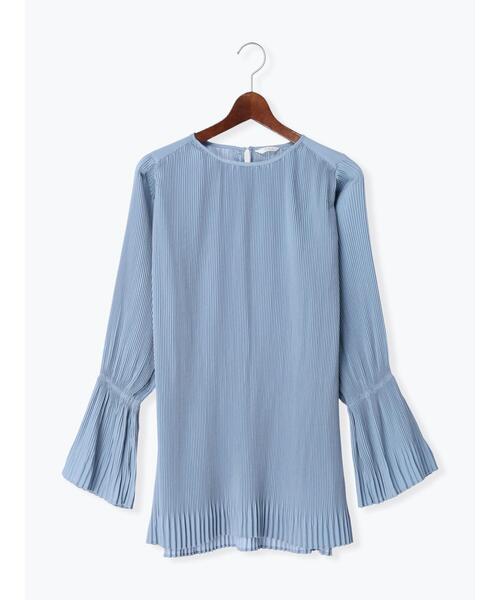 Te chichi（テチチ）の「プリーツロングブラウス（シャツ/ブラウス・レディース・ブルー/ブラック/オフホワイト・F）」の9枚目の写真