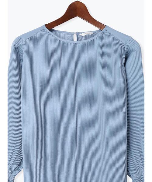 Te chichi（テチチ）の「プリーツロングブラウス（シャツ/ブラウス・レディース・ブルー/ブラック/オフホワイト・F）」の11枚目の写真