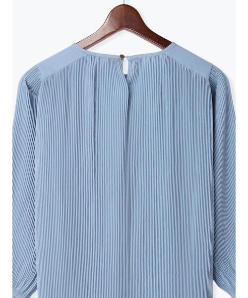 Te chichi（テチチ）の「プリーツロングブラウス（シャツ/ブラウス・レディース・ブルー/ブラック/オフホワイト・F）」の22枚目の写真